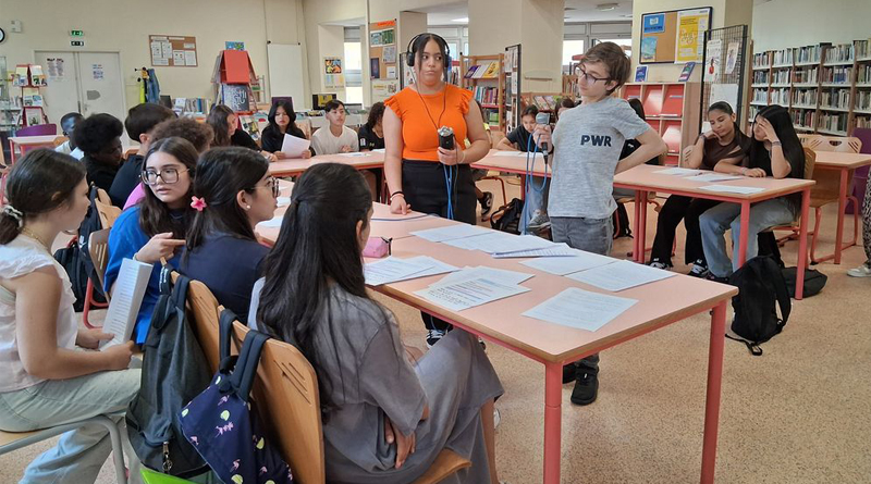 Émission radio au collège Risso